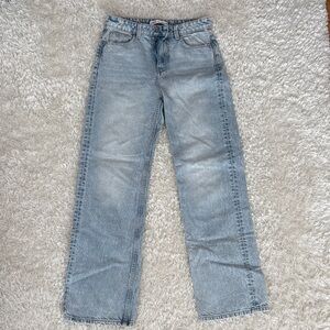 Zara Faded Blue Denim Pants